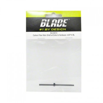 Carbon Fiber Main Shaft w/Collar & Hdwe: mCPX BL